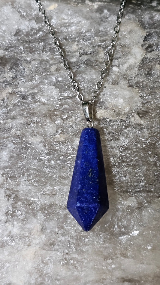 Lapis Lazuli - pendulum necklace