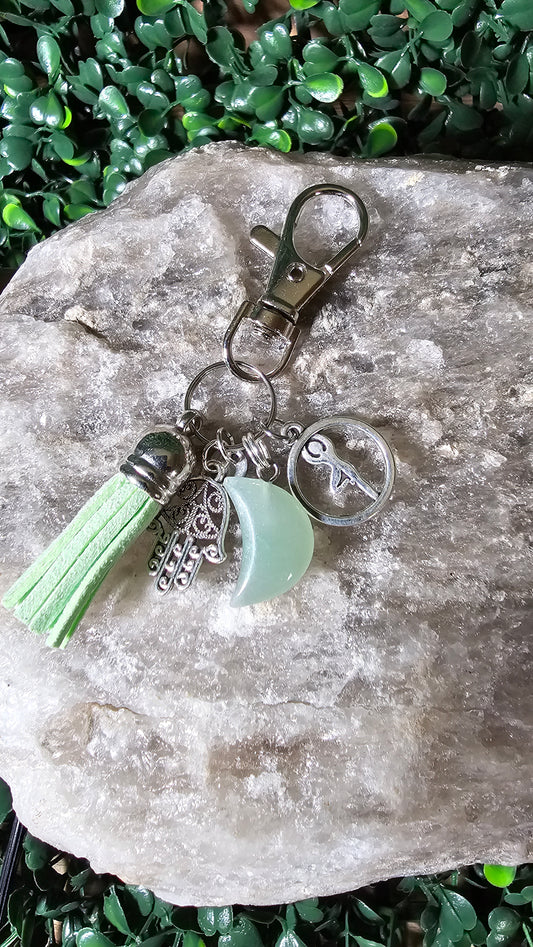 Green Aventurine- crystal moon vibes charm
