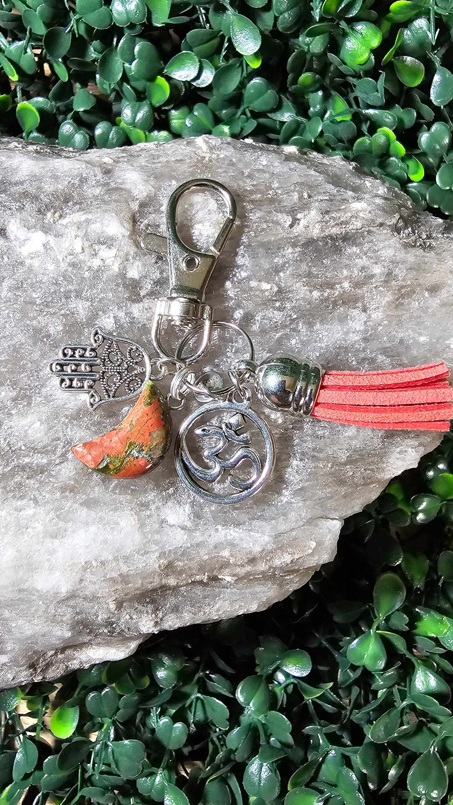 Unakite - crystal moon vibes charm