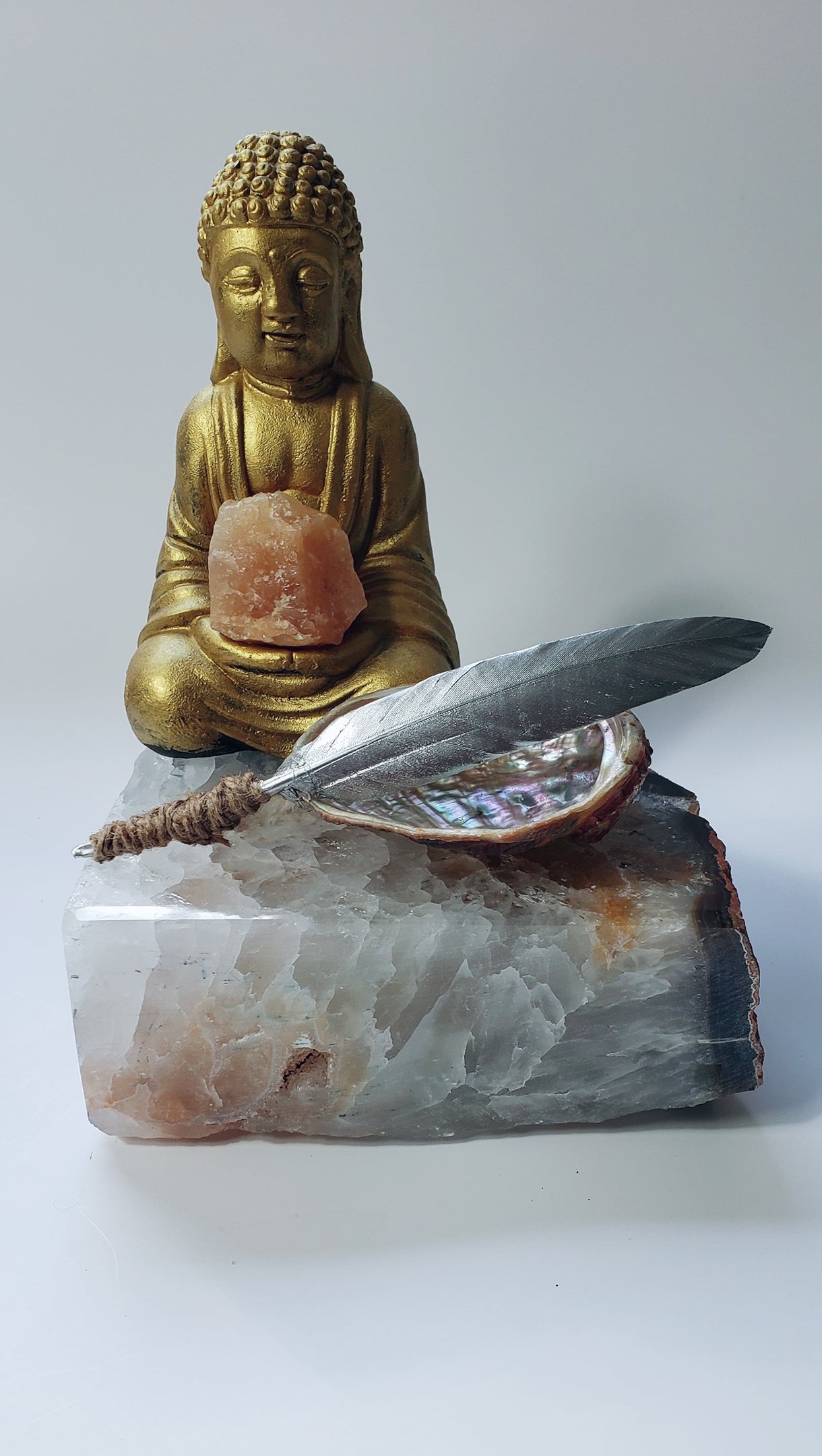 Silver Moon Energy Smudging Feather